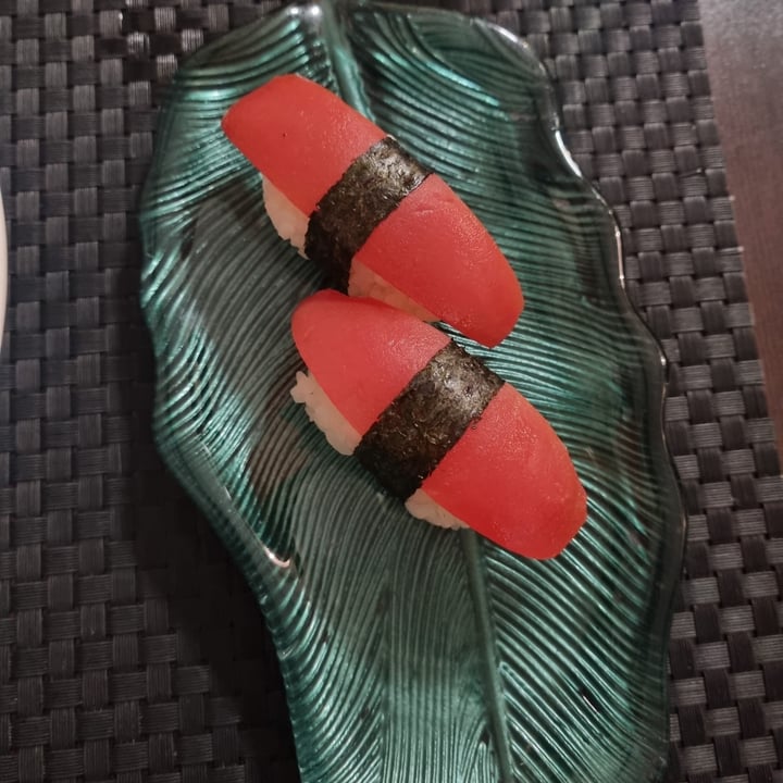 photo of Asia Fusion Sushi nigiri vegan tuna shared by @chiaaradonati on  03 Apr 2022 - review
