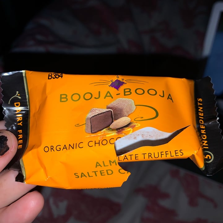 photo of Booja-Booja almond salted caramel chocolate truffles shared by @yesletsdisco on  26 Jul 2020 - review