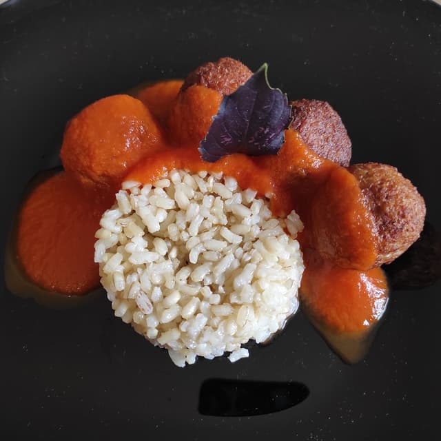 Photo du plat “Albóndigas de Avena Con Arroz”