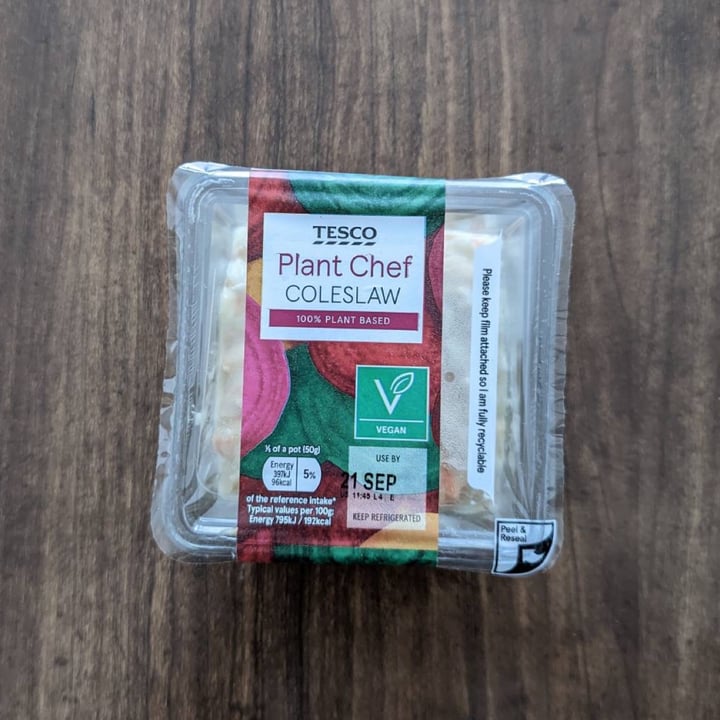photo of Tesco Plant Chef Coleslaw shared by @verypotato on  23 Sep 2022 - review