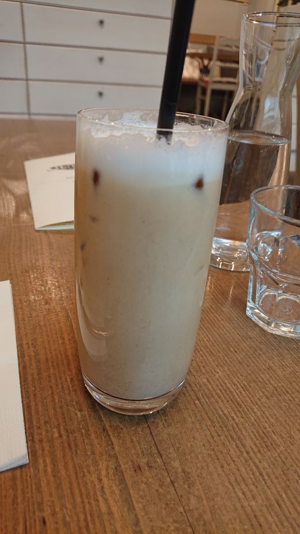 photo of MyRaw Café Iced latte with blend of cashew and almond milk shared by @vreakylena on  27 Aug 2019 - review