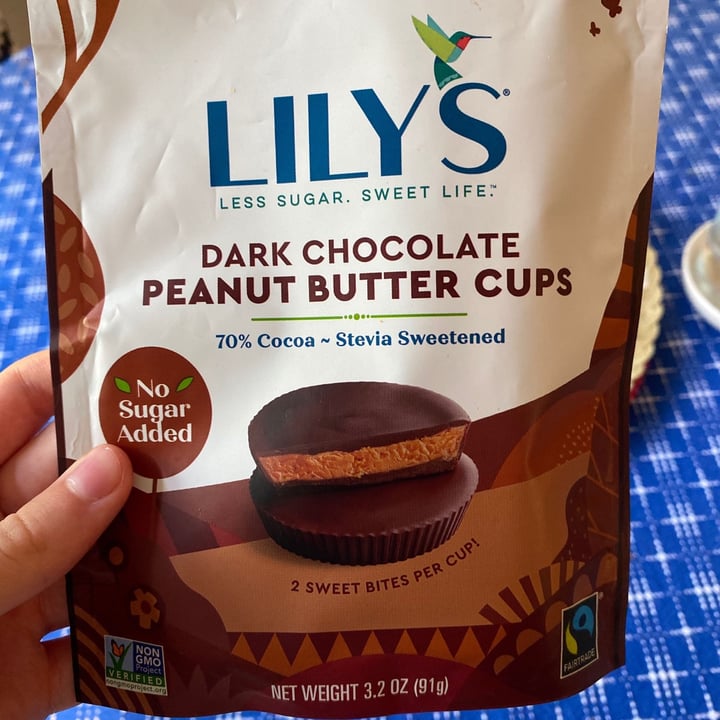 photo of Lily's Dark Chocolate Peanut Butter Cups shared by @bumblebea on  30 Jul 2020 - review