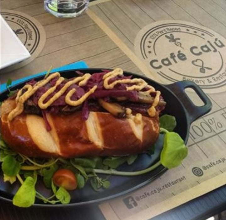 photo of Café Cajú - Bakery & Restaurant - 100% Plant Based - Vegan Beyond sausage shared by @danielamiranda on  04 Feb 2020 - review