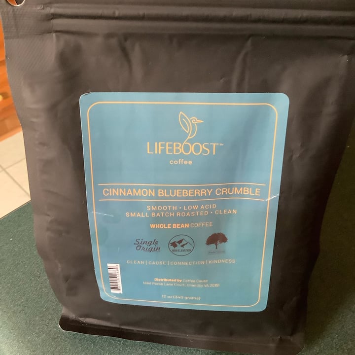 photo of Lifeboost Cinnamon Blueberry Crumble Coffee shared by @louies-maumau on  13 May 2022 - review