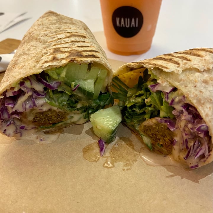 photo of KAUAI Canal Walk Avo Falafel Wrap shared by @anothersavegan on  15 Jun 2021 - review