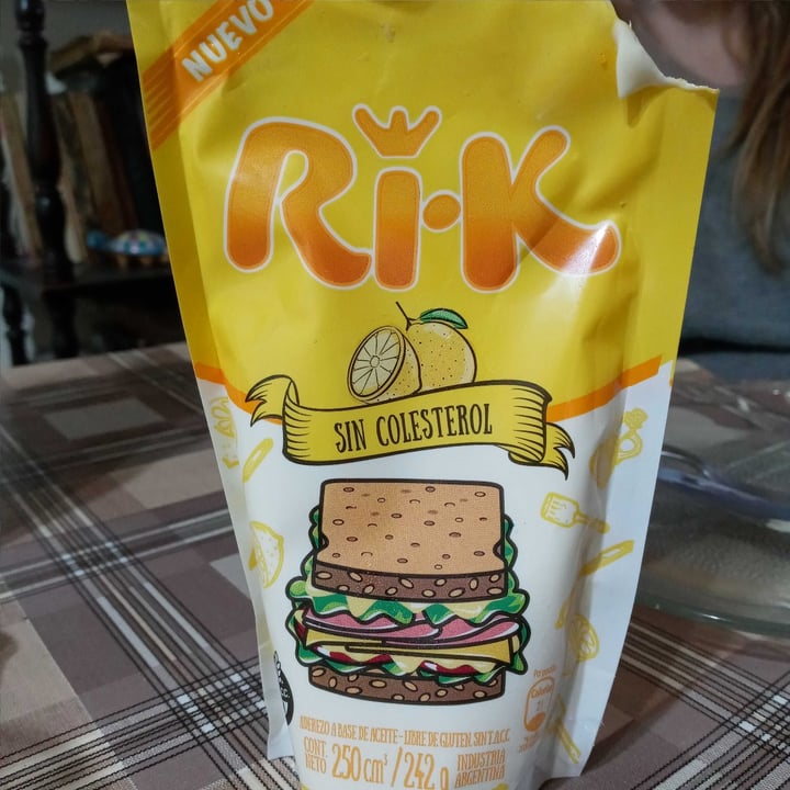 review photo of Ri-k Mayonesa Vegana Sin Colesterol shared by @marianasm on 08 Aug 2020 - review