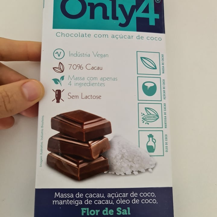 photo of Only4 Chocolate com açucar de coco e flor de sal shared by @ivysantos on  19 Jun 2022 - review