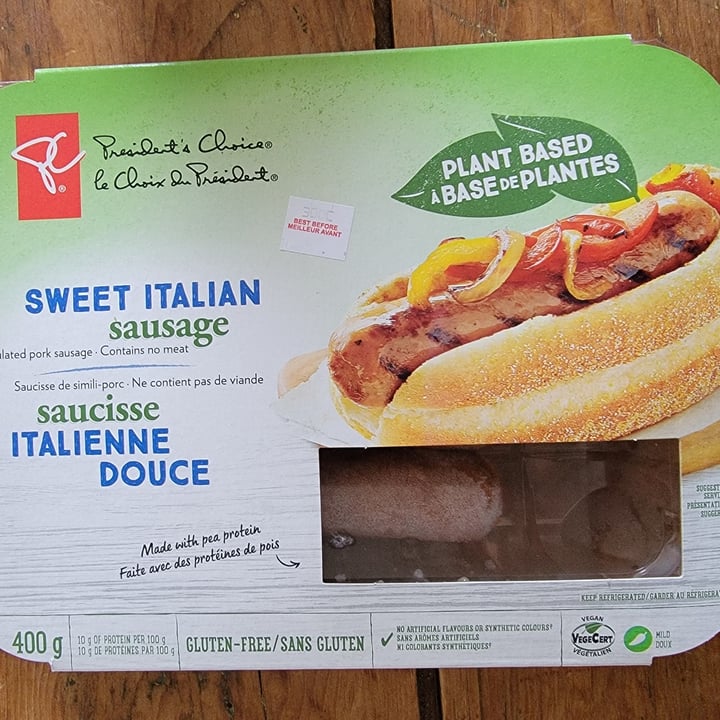 photo of President's Choice Sweet Italian Sausage shared by @nowgivememybones on  05 Nov 2021 - review