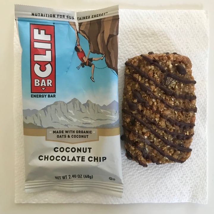photo of Clif Bar Coconut Chocolate Chip shared by @appleappleamanda on  19 Aug 2020 - review