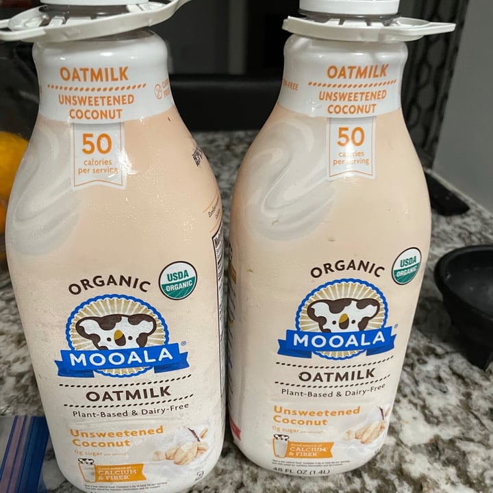 photo of Mooala Oat Milk (Unsweetened Coconut) shared by @veganeater on  25 Feb 2021 - review