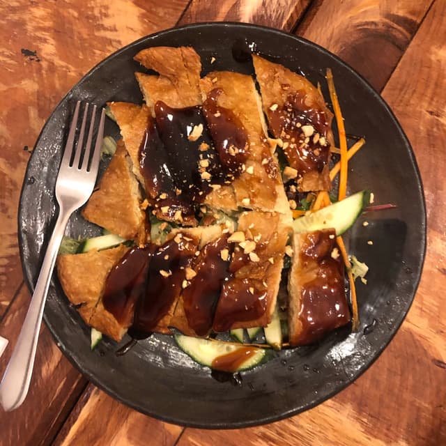 Foto do prato “Roast Vegan Chicken”