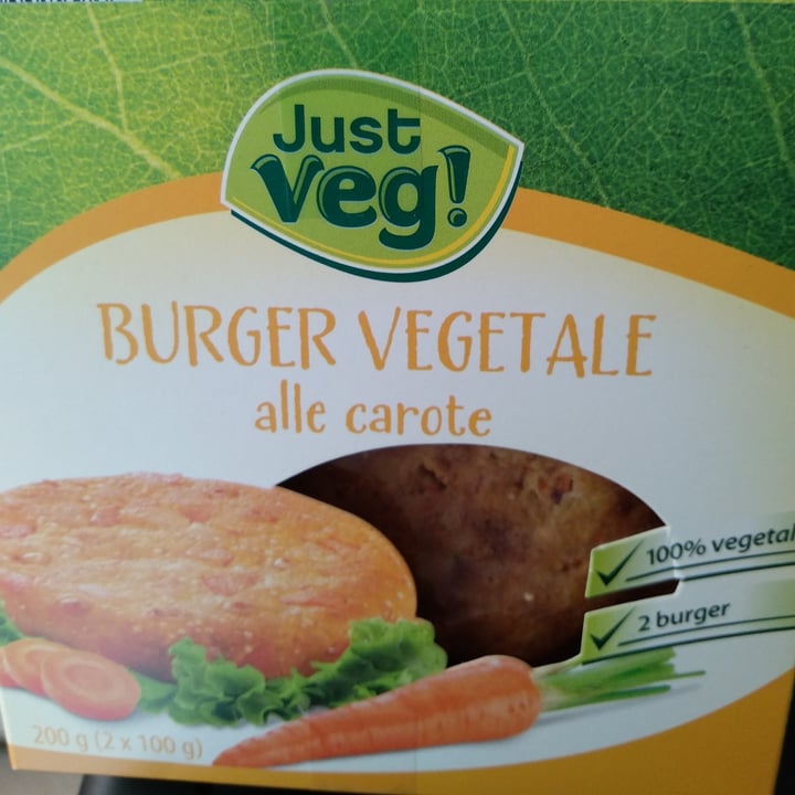 photo of Just Veg! (ALDI Italy) Burger Vegetale Alle Carote shared by @macchia on  02 Apr 2022 - review