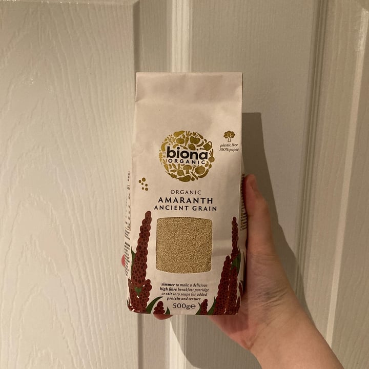 photo of Biona Organic amaranth ancient grain shared by @verypotato on  23 Jun 2022 - review