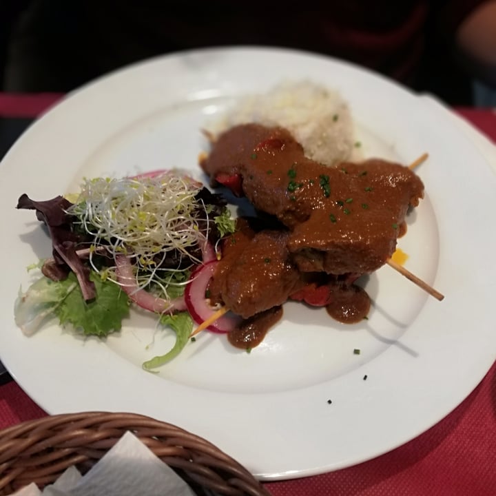 photo of Tulsi Vegan Restaurant Pinchos De Seitan Con Arroz Basmati shared by @ruskris on  03 Oct 2020 - review