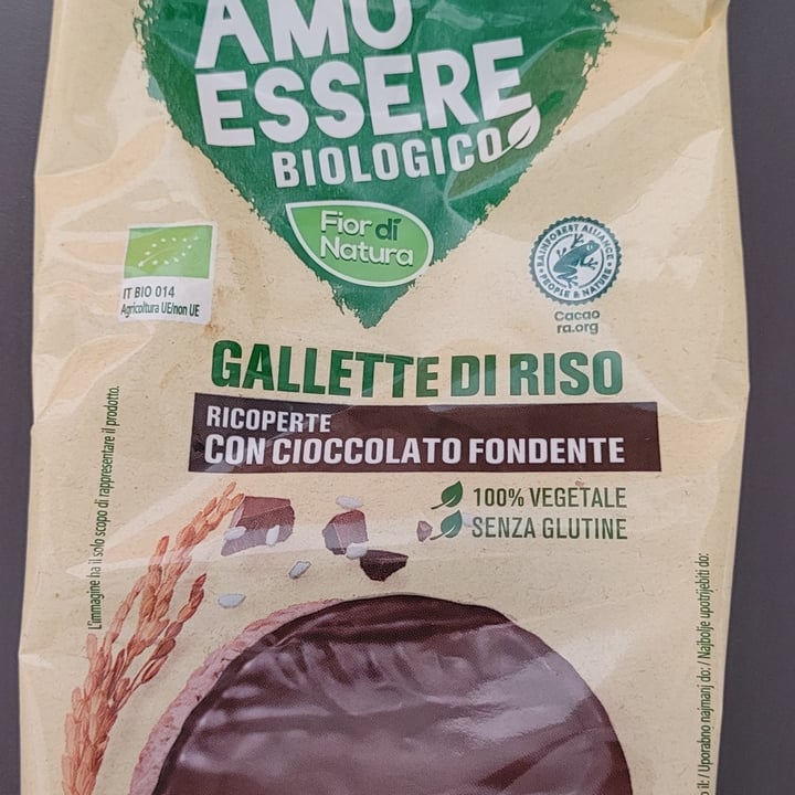 photo of Amo Essere Biologico Fior Di Natura Gallette Di Riso Ricoperte Con Cioccolato Fondente shared by @ariannapesaro on  05 Oct 2022 - review