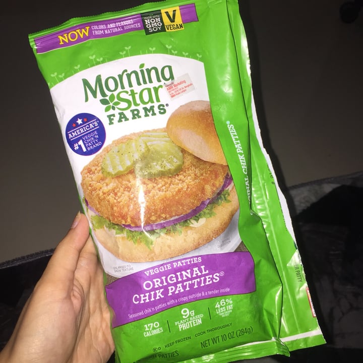 photo of MorningStar Farms Original Chik Patties shared by @veggiemerms on  05 Sep 2019 - review