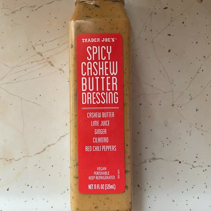 photo of Trader Joe's Spicy Cashew Butter Dressing shared by @newkidontheblock on  07 Oct 2021 - review