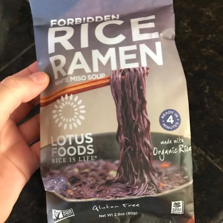 photo of Lotus Foods - Rice Is Life Forbidden Rice Ramen shared by @sigmacorvus on  12 May 2020 - review