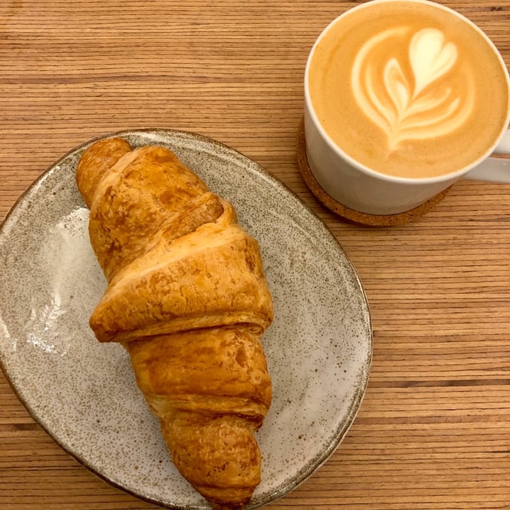 photo of Plant Base Croissant & Cappuccino shared by @anasha on  14 Dec 2019 - review