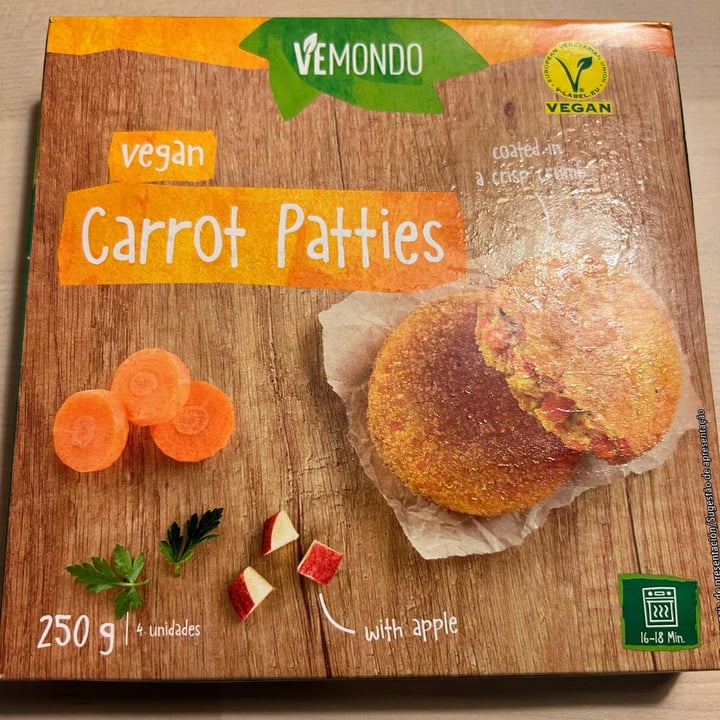 photo of Vemondo carrot patties shared by @maggiekoglot on  07 Feb 2022 - review