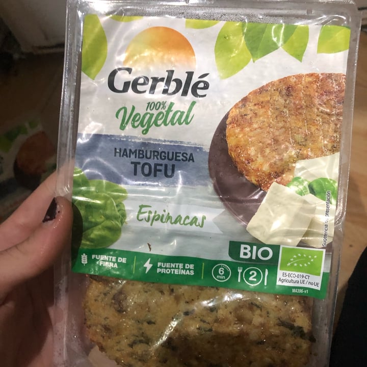 photo of Gerblé Hamburguesa de Tofu y Espinacas shared by @honeyemelina on  14 Nov 2021 - review