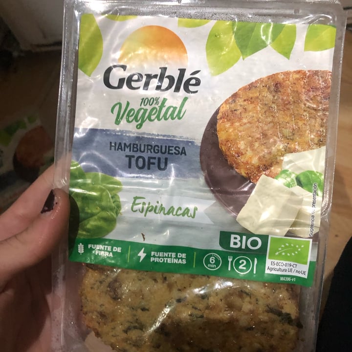 review photo of Gerblé Hamburguesa de Tofu y Espinacas shared by @honeyemelina on 14 Nov 2021 - review