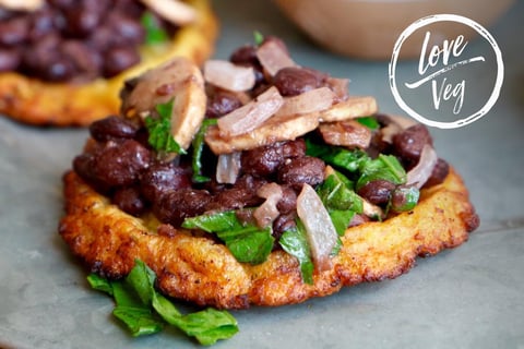 Vegan Mexican Antojitos: Plantain Sopes Recipe