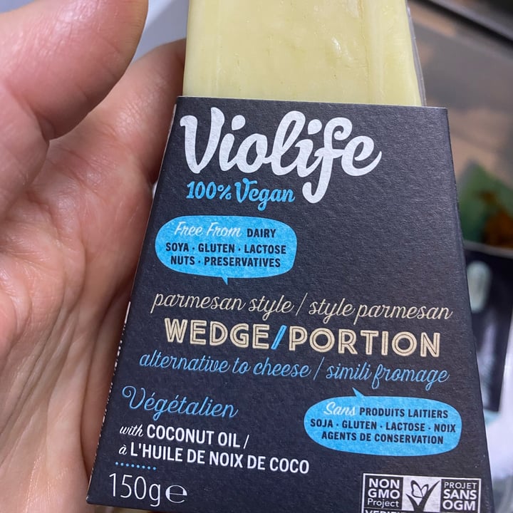 review photo of Violife Just Like Parmesan Wedge shared by @veganforregan on 20 Jan 2022 - review