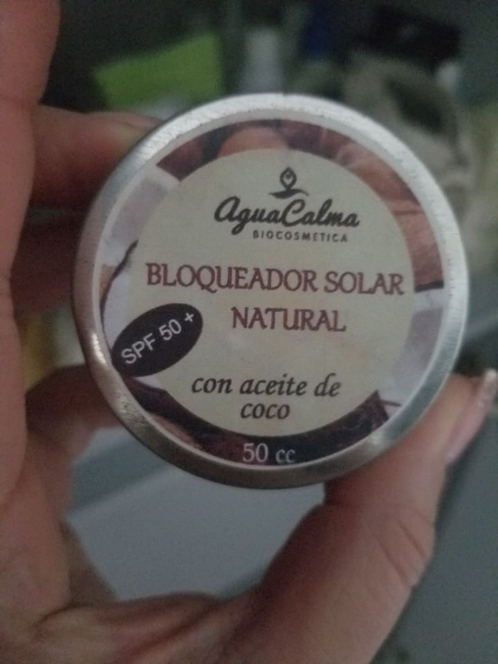 photo of AguaCalma Protector solar shared by @aurilopez2301 on  27 Aug 2019 - review