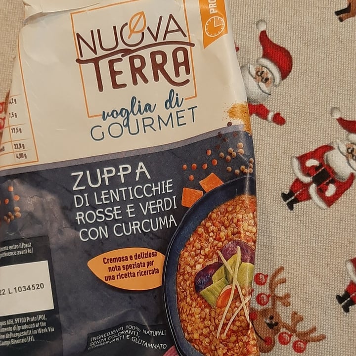 photo of Nuova Terra Zuppa di lenticchie rosse e verdi con curcuma shared by @lilliflower on  08 Dec 2021 - review