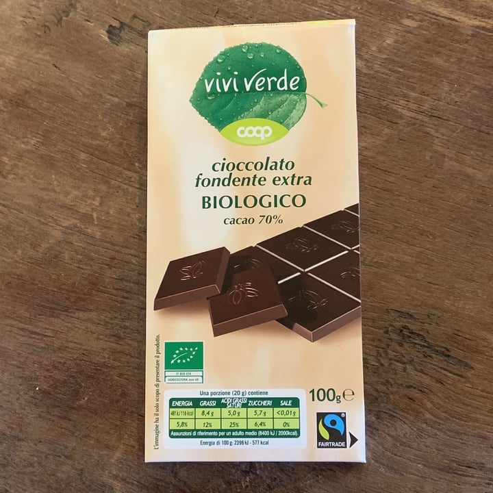 photo of Vivi Verde Coop Cioccolato Fondente Extra shared by @lessy29 on  22 Mar 2022 - review