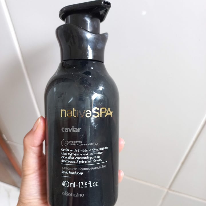 review photo of O Boticário sabonete Líquido Caviar shared by @shimene on 31 Dec 2022 - review
