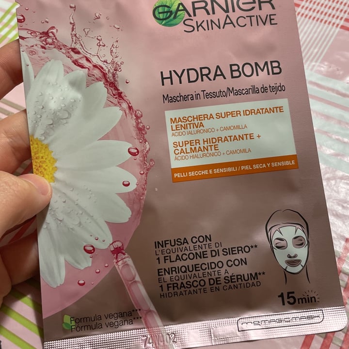 photo of Garnier Hydra Bomb Maschera In Tessuto Super Idratante/Lenitiva shared by @leovega on  20 Oct 2022 - review