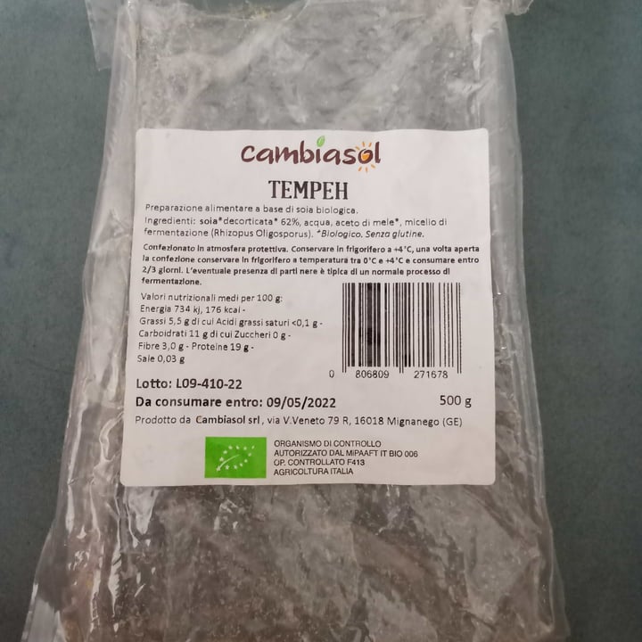 review photo of Cambiasol Tempeh shared by @alepepe on 26 Jun 2022 - review