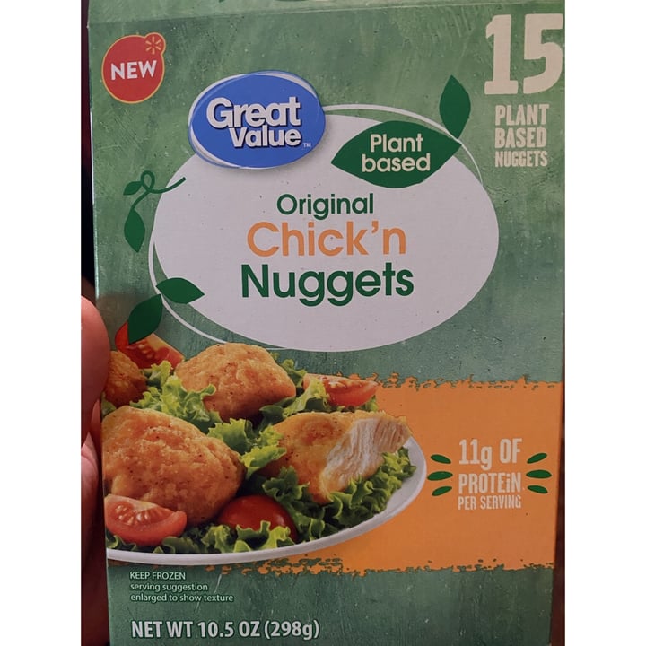 photo of Great Value  Original Chick'n Nuggets shared by @amsvfrazier90 on  04 Mar 2022 - review