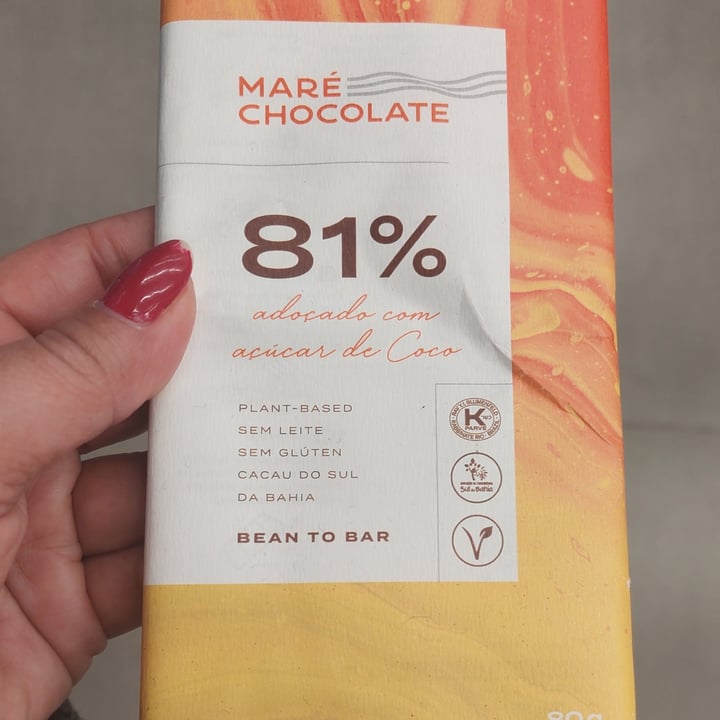 review photo of Maré chocolate Maré Chocolate 81% Adoçado Com Açúcar De Coco shared by @cacabastos on 28 Sep 2022 - review