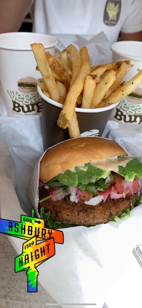 photo of VeganBurg San Francisco Haight n’ Salsa shared by @helliedoy on  01 Apr 2020 - review