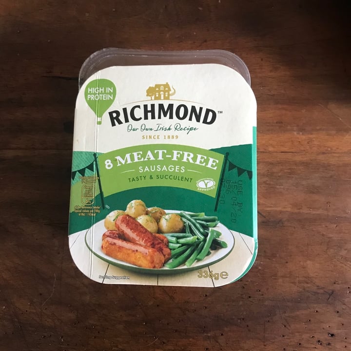 photo of Richmond Richmond Meat Free Sausages shared by @tg83 on  13 Apr 2020 - review