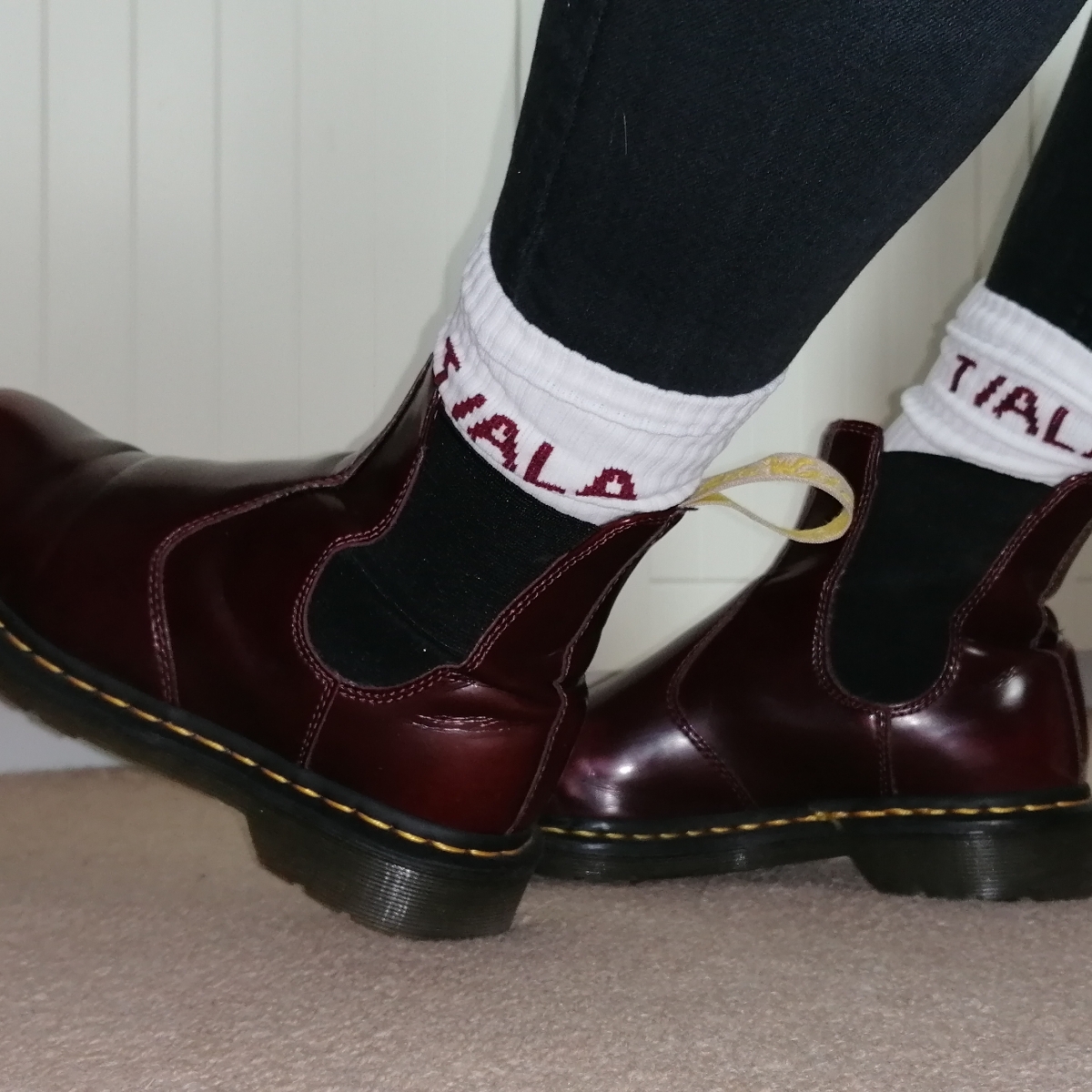 Dr. Martens Vegan 2976 Chelsea Boots Cherry Red Review abillion