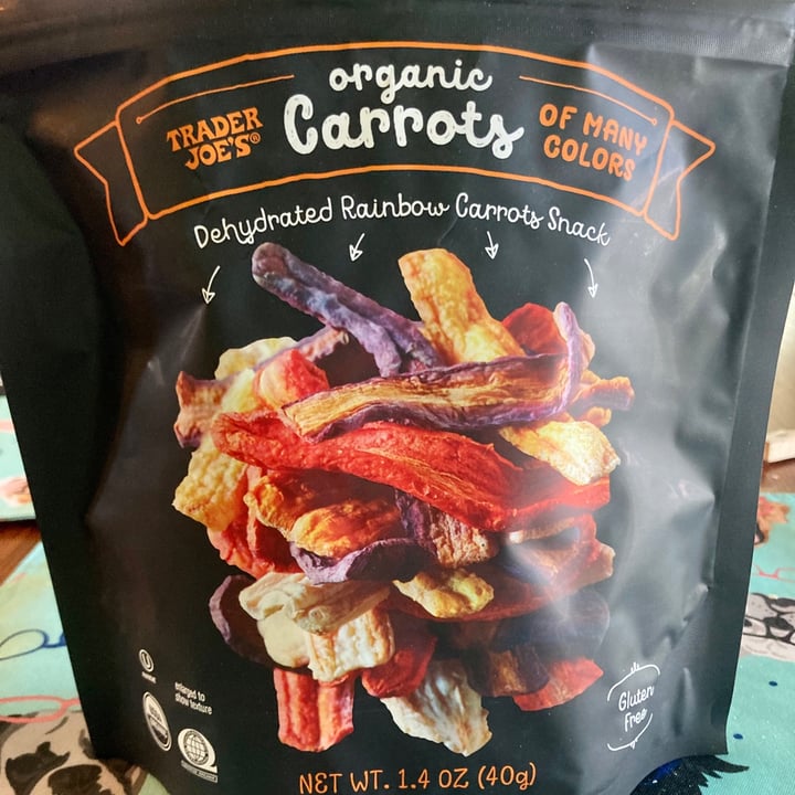 photo of Trader Joe's Dehydrated Rainbow Carrots Snack shared by @uninterestingvegan on  30 Oct 2020 - review