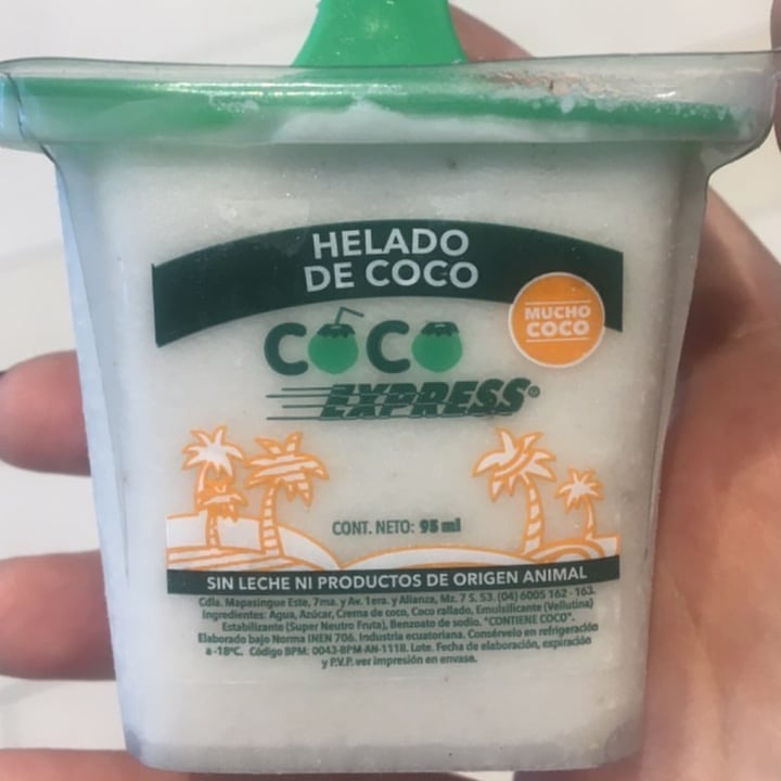 photo of Coco Express Helado de coco shared by @rochelly on  03 Nov 2022 - review