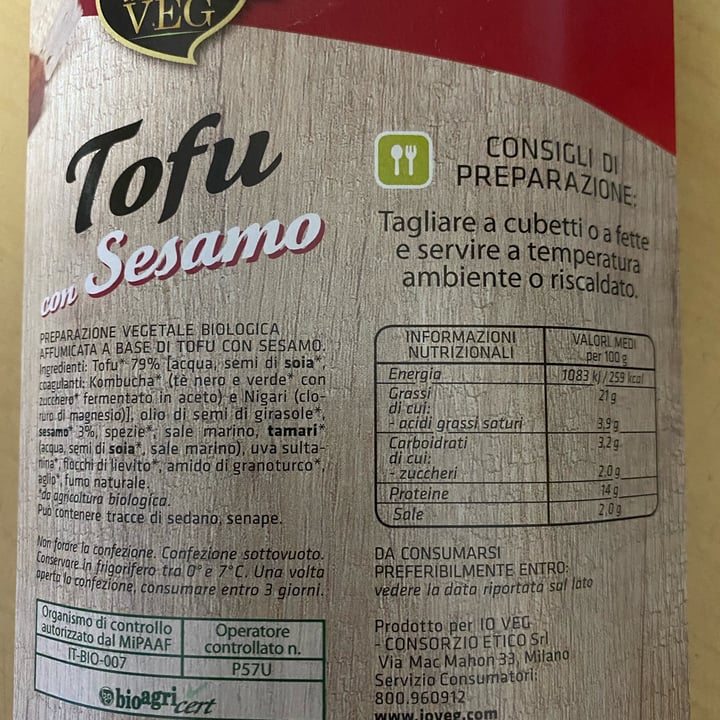 photo of ioVEG Tofu con sesamo shared by @federicar on  23 Apr 2022 - review