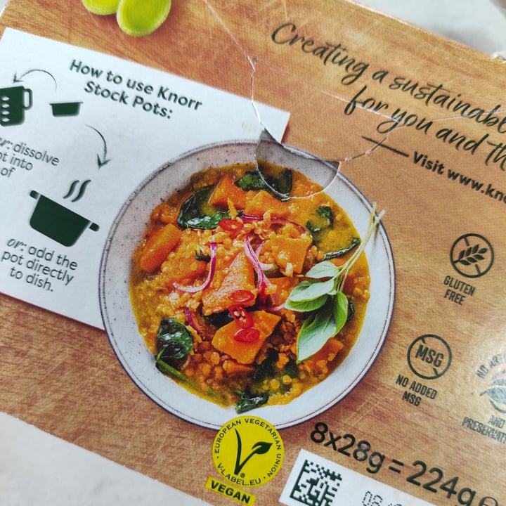 photo of Knorr Vegetable Stock Pot shared by @tuscanvegan on  23 Oct 2021 - review