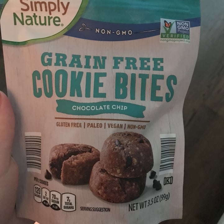 photo of Simply Nature Grain Free Cookie Bites - Chocolate Chips shared by @happycow on  21 Jul 2020 - review