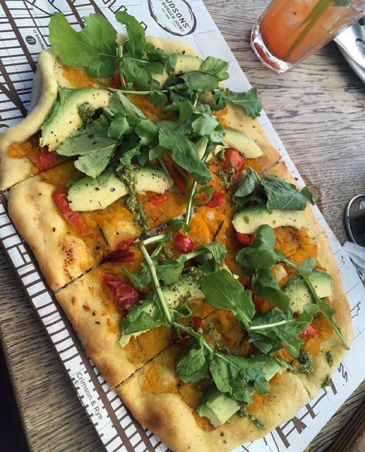 photo of Hudsons The Burger Joint (Claremont) The Fashionista Pizza shared by @southernveganupnorth on  15 Oct 2019 - review