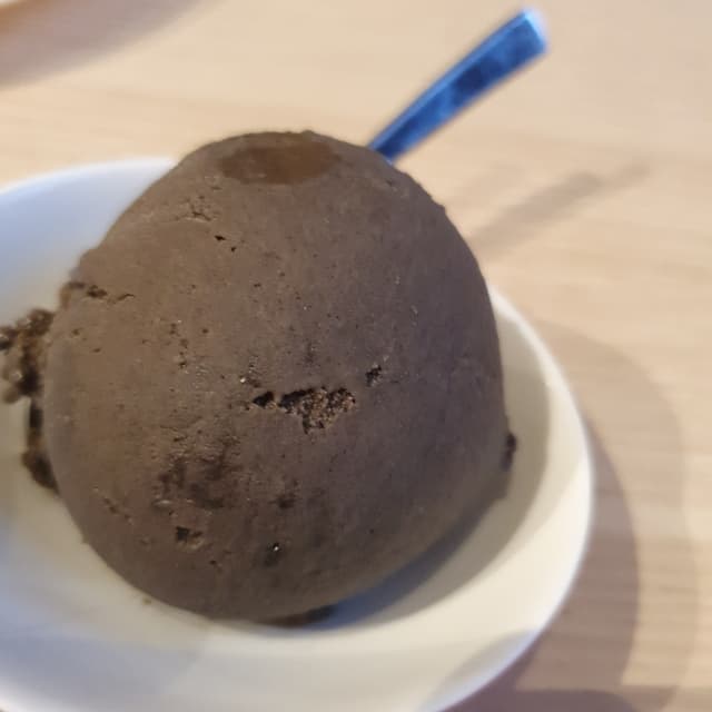 Photo of the dish “roasted black sesame r'ice cream”