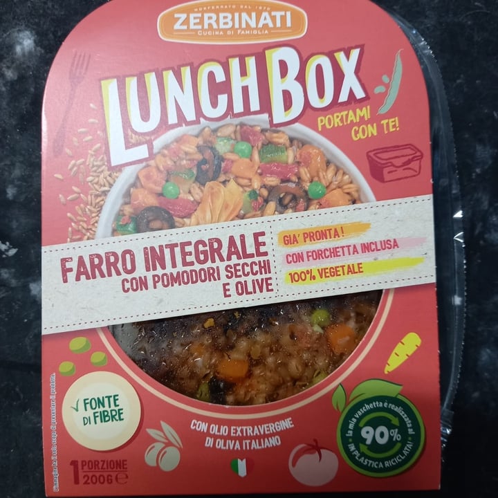 photo of Zerbinati Lunch Box Farro Integrale con Pomodori Secchi e Olive shared by @ele72 on  28 Nov 2021 - review