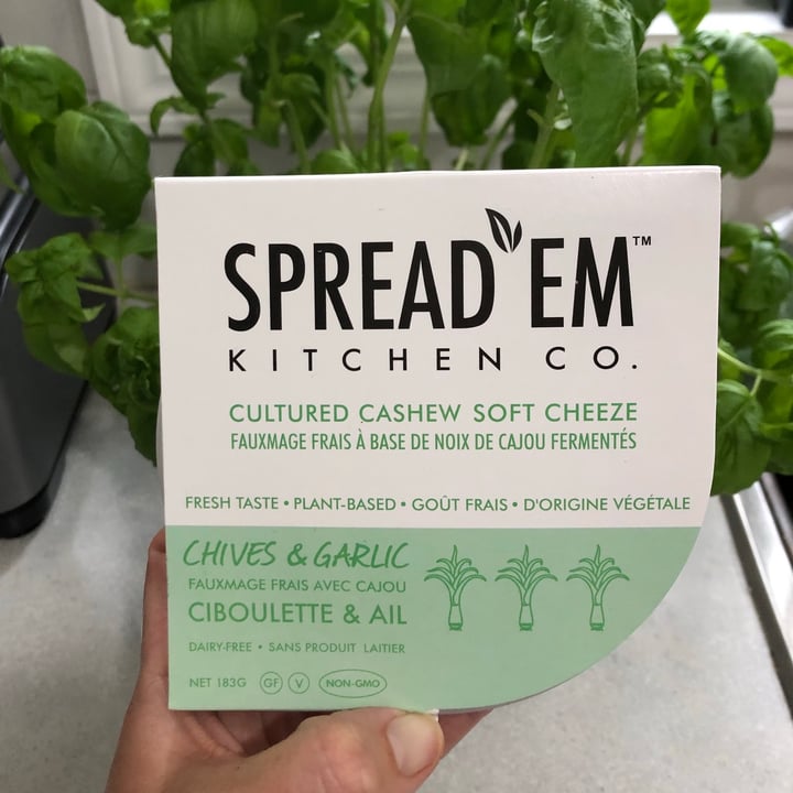 review photo of Spread'Em Kitchen Cultured cashew soft cheese shared by @lisajustinep on 20 May 2021 - review