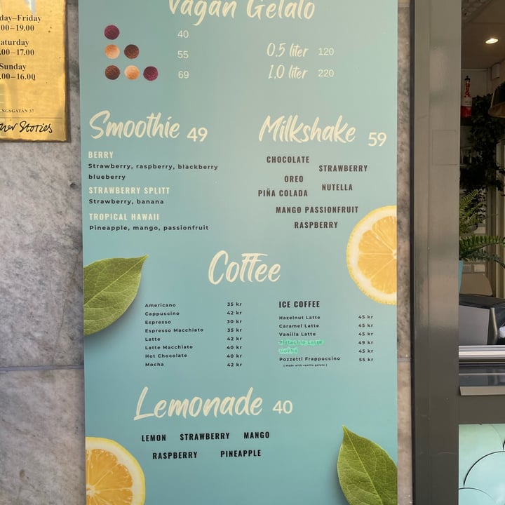 photo of Pozzetti Gelato Gelato shared by @veganmamisweden on  18 Jun 2022 - review