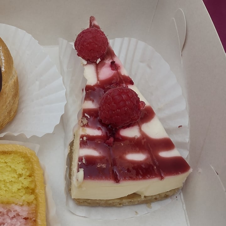 photo of Seaside Kitchen & Cake Parlour Raspberry cheesecake shared by @thedappervegan on  19 Jul 2021 - review